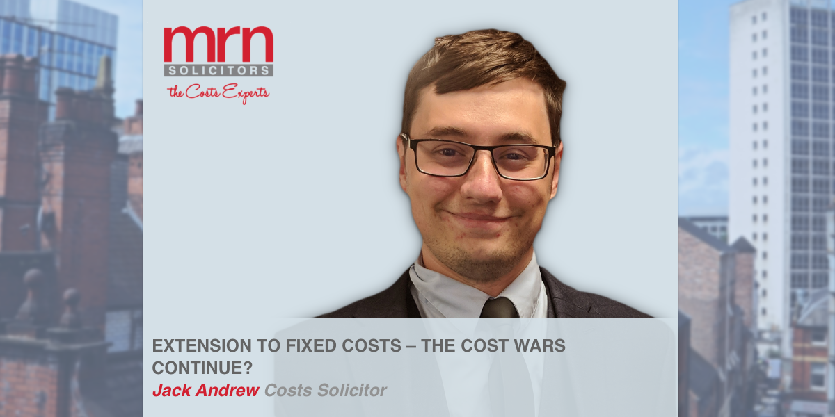 EXTENSION TO FIXED COSTS – THE COST WARS CONTINUE? - MRN